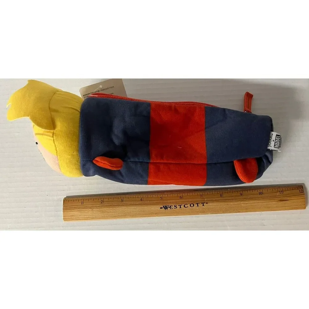 Yoobi‎ Marvel Captain Marvel Plush Pencil Case Kids OS Blue Red New Stationery